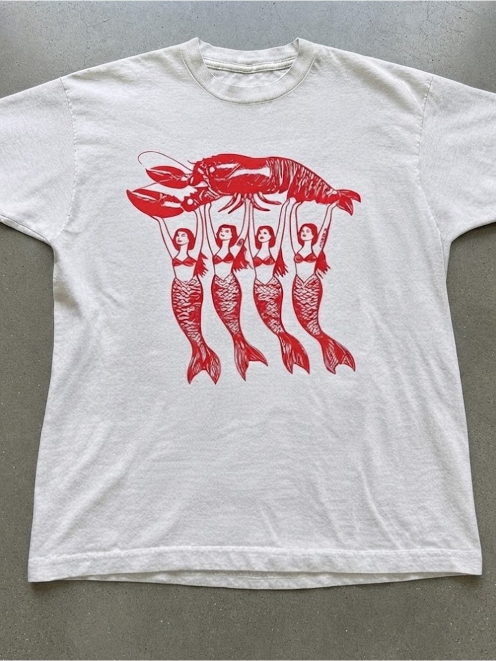 Mermaid Lobster Graphic Gildan T-Shirt Cotton Apparel
